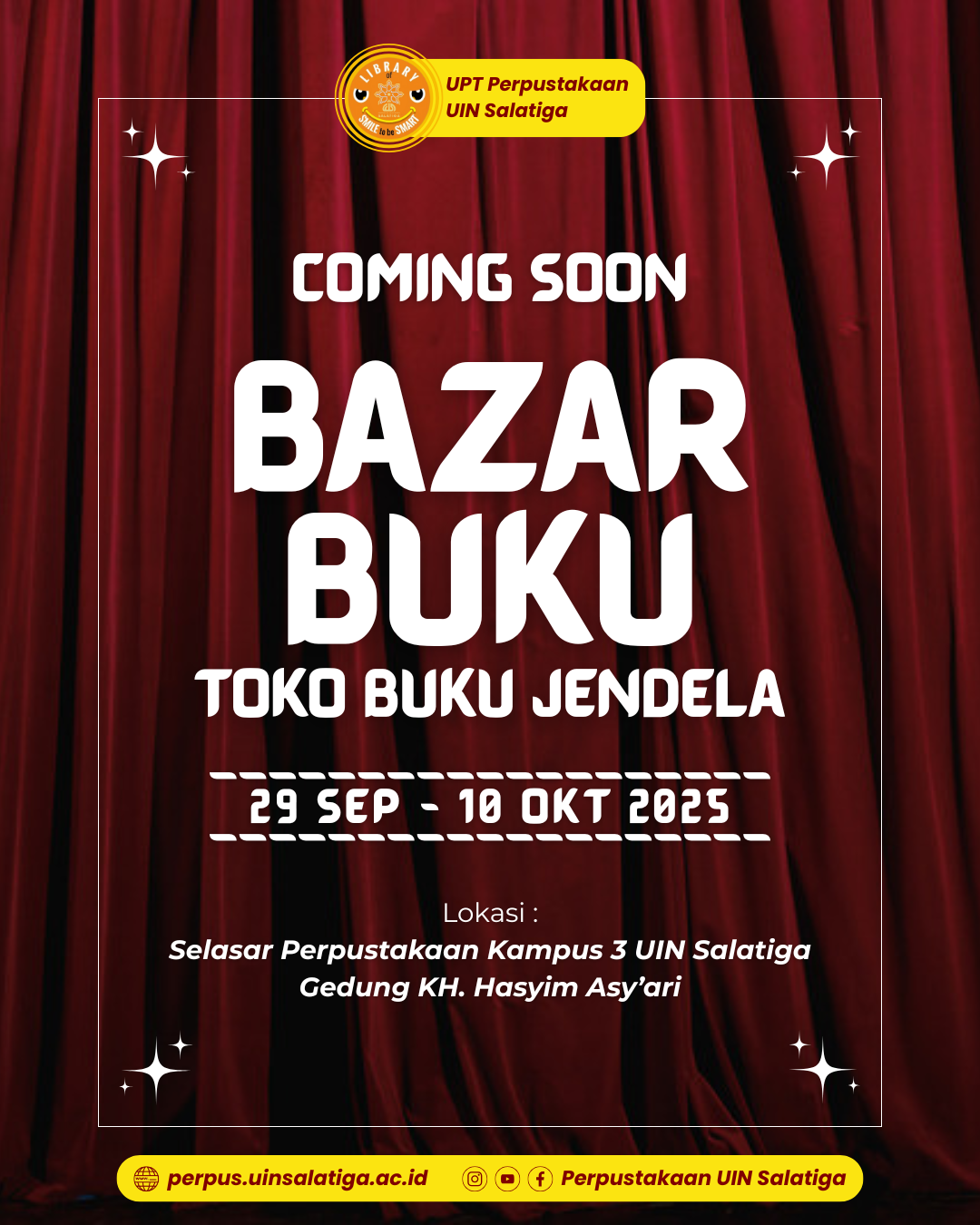 Read more about the article Coming Soon: Bazar Buku dari Jendela Salatiga!
