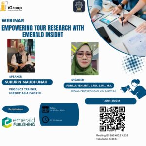 UPT Perpustakaan UIN Salatiga dan iGroup Asia Pacific Gelar Training Session Emerald Publishing 2025