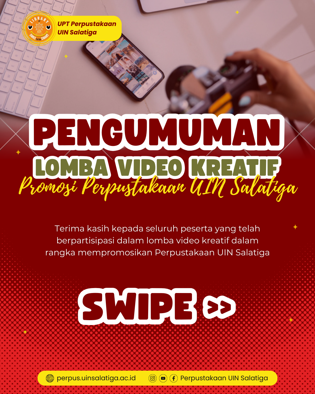 Read more about the article Lomba Video Kreatif Promosi Perpustakaan UIN Salatiga Meriahkan Hari Kunjung Perpustakaan