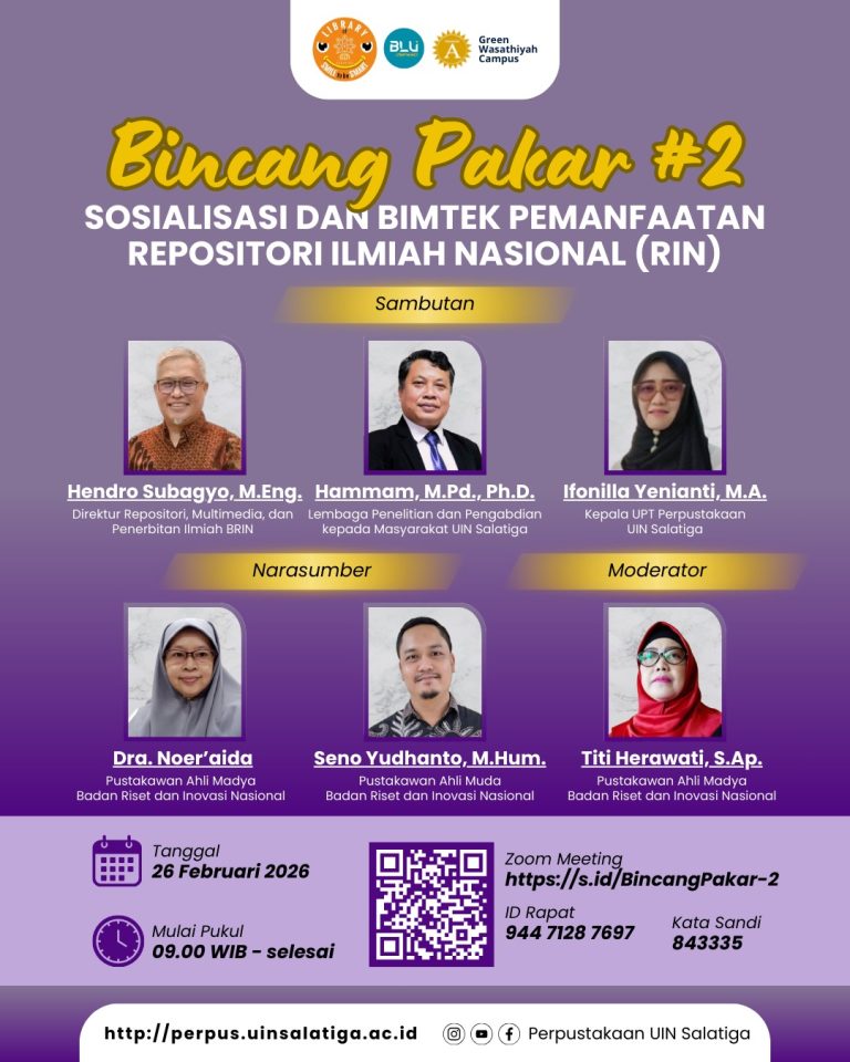 Sosialisasi & Bimtek Pemanfaatan Repositori Ilmiah Nasional (RIN): Perkuat Ekosistem Riset dan Diseminasi Ilmiah