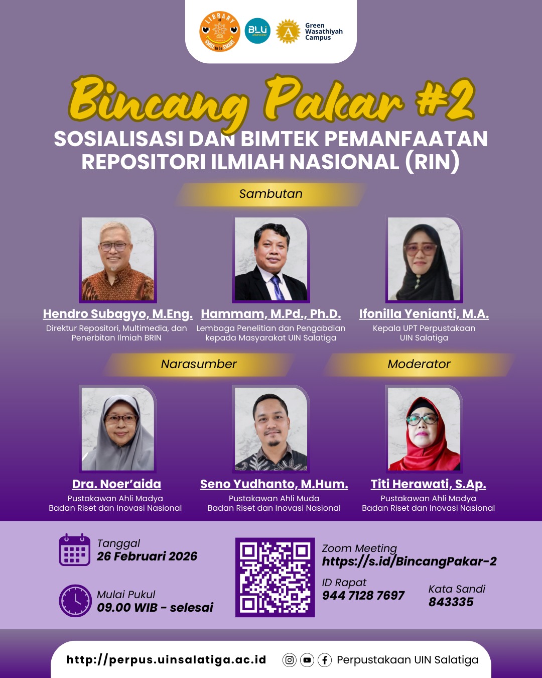 Sosialisasi & Bimtek Pemanfaatan Repositori Ilmiah Nasional (RIN): Perkuat Ekosistem Riset dan Diseminasi Ilmiah