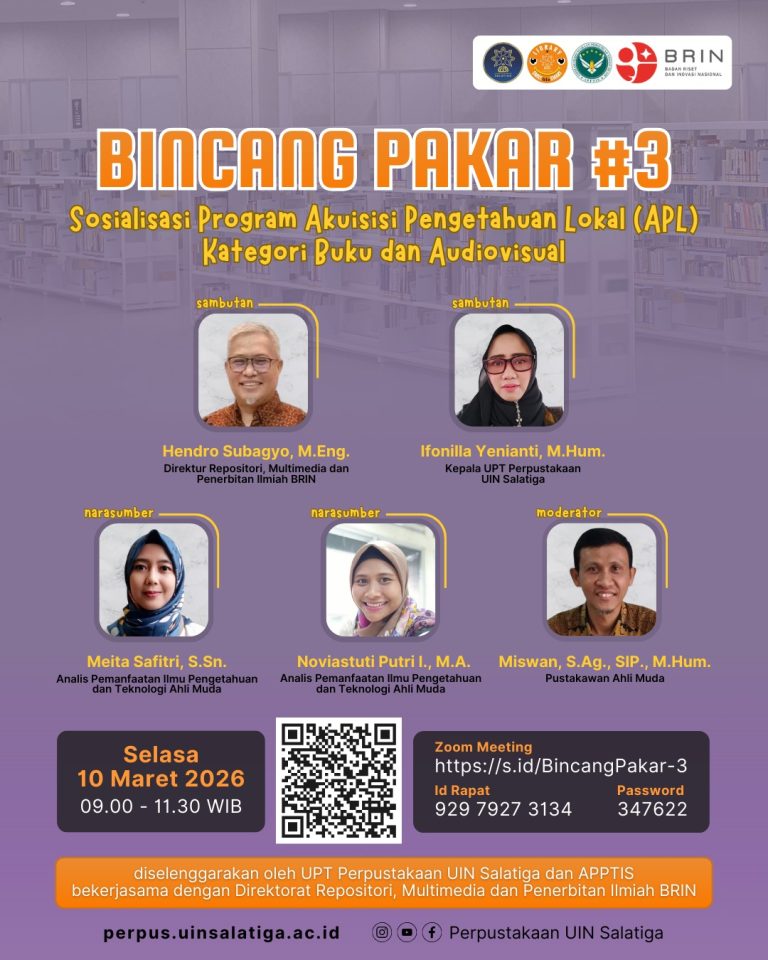 Bincang Pakar Sesi 3 Bahas Akuisisi Pengetahuan Lokal (APL) Kategori Buku dan Audiovisual