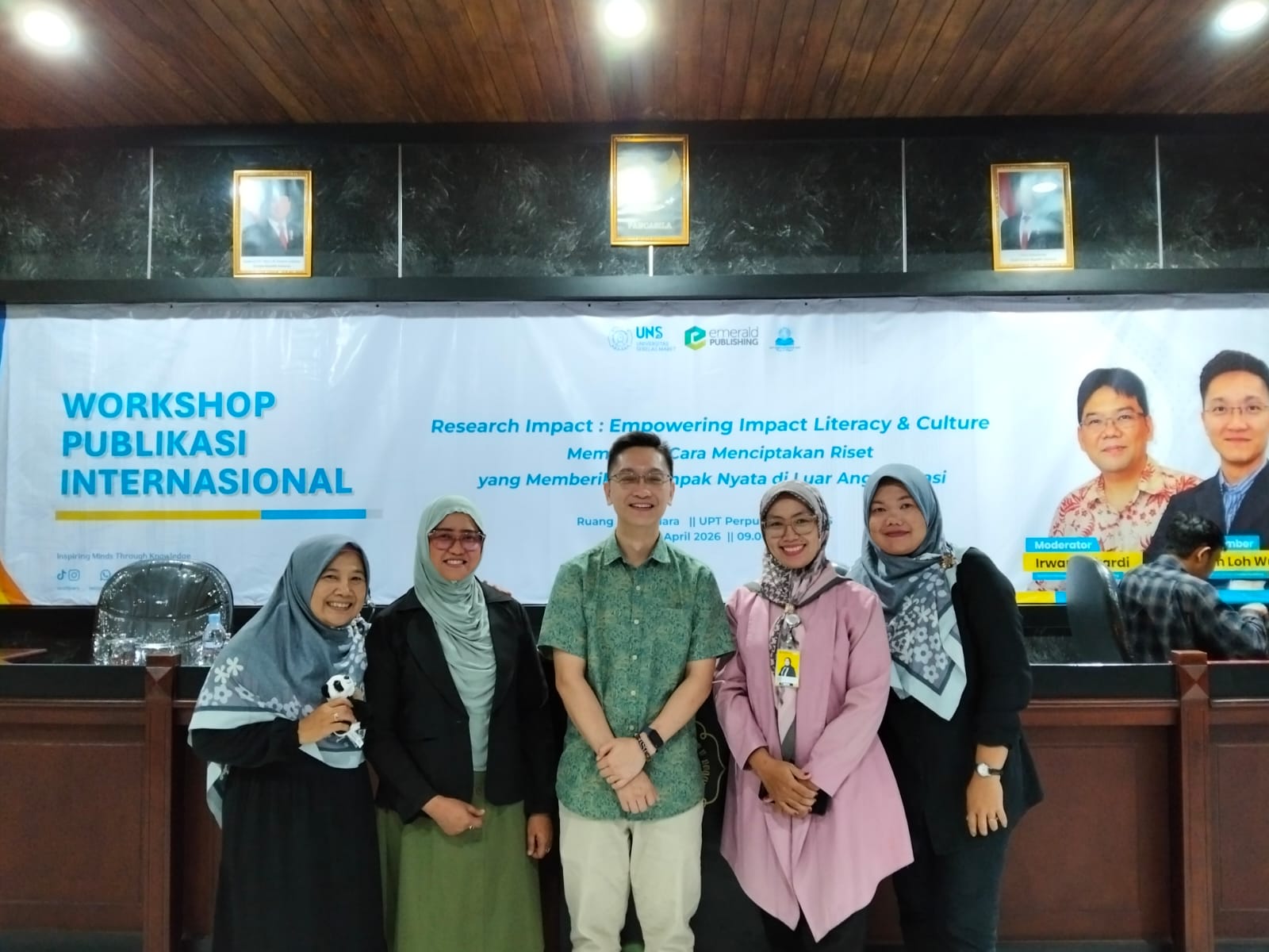 Workshop Publikasi Internasional di UPT Perpustakaan Universitas Sebelas Maret Dorong Budaya Riset Berdampak Bersama Emerald Publishing