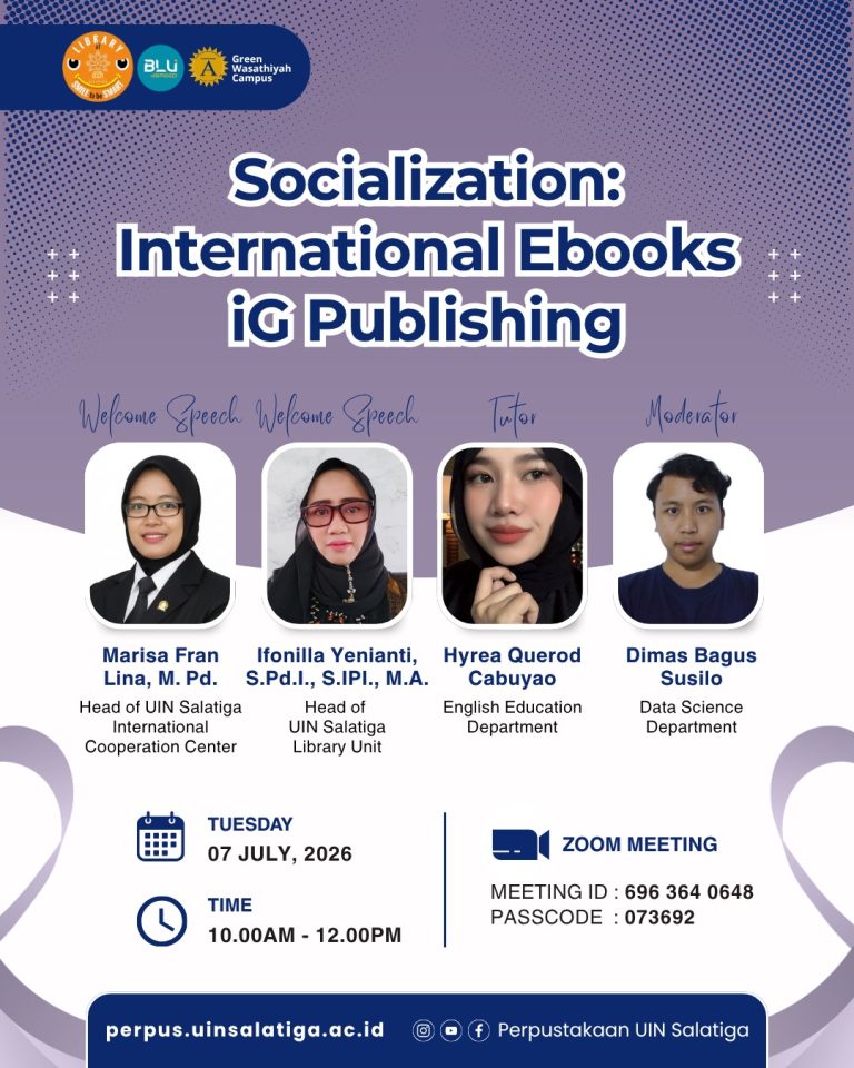 Perpustakaan UIN Salatiga Gelar Sosialisasi International E-books iG Publishing untuk Perluas Akses Literasi Global