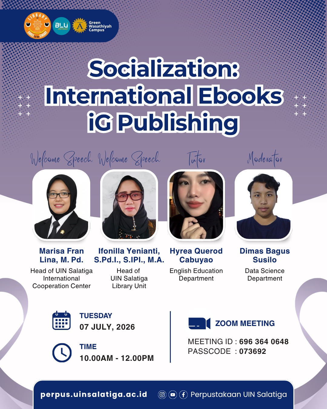 Perpustakaan UIN Salatiga Gelar Sosialisasi International E-books iG Publishing untuk Perluas Akses Literasi Global