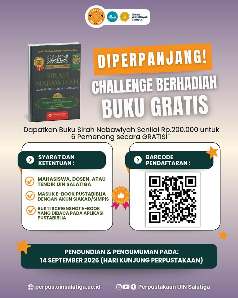 Challenge Pemanfaatan E-Book Pustabiblia Diperpanjang!